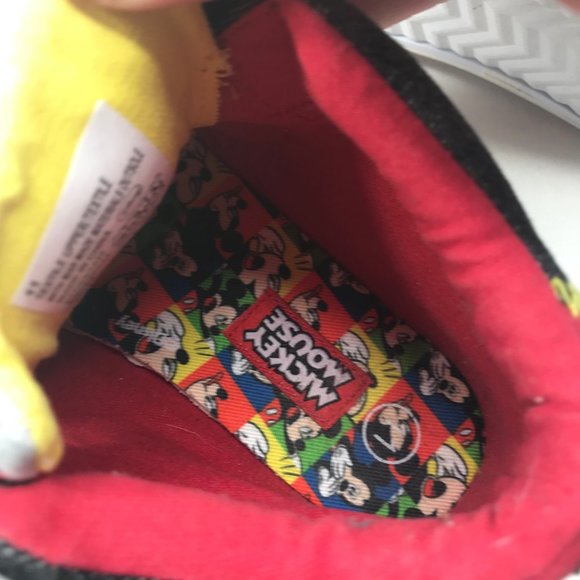 Disney Mickey Mouse Children's High Top Shoes Size 11 Very Good Used Condition - Picture 7 of 11